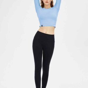 pantallona yoga ngjyrë bezhë RUXI ab364