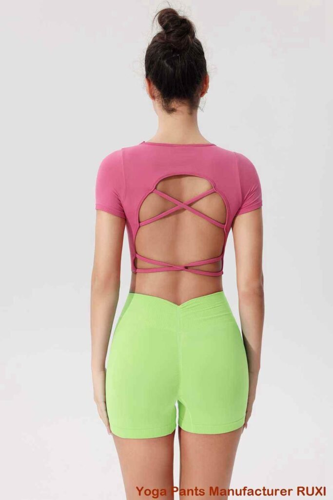 pantallona të shkurtra biker për stërvitje për femra RUXI